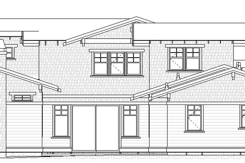 Architectural House Design - Exterior - Other Elevation for Craftsman House Plan #895-142 - 3 bed, 2.5 bath