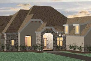 House Blueprint - Country Exterior - Front Elevation Plan #937-13