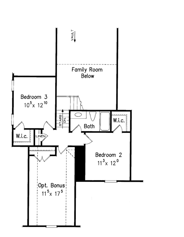 House Plan Design - Country Floor Plan - Upper Floor Plan #927-683