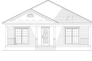 Country Style House Plan - 3 Beds 3 Baths 1462 Sq/Ft Plan #17-3057 