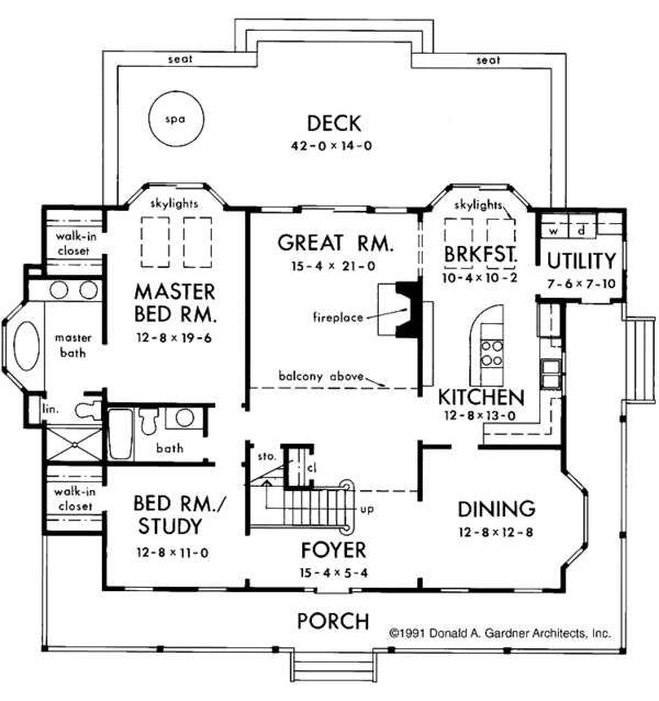 Country Floor Plan - Main Floor Plan #929-87