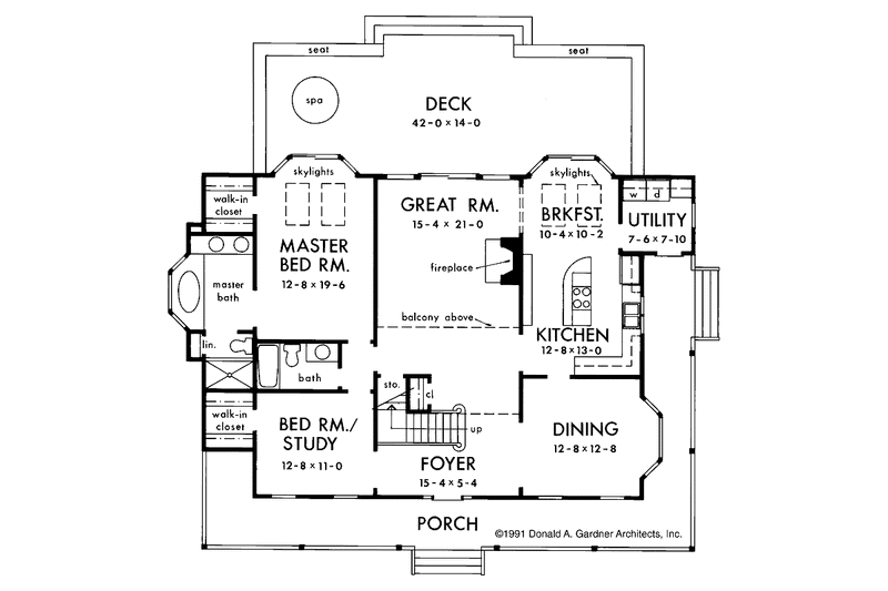 Home Plan - Floor Plan - Main Floor for Country House Plan #929-87 - 4 bed, 3 bath