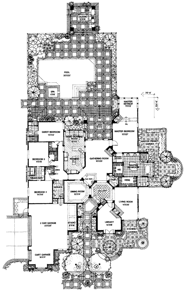 House Blueprint - Traditional Floor Plan - Main Floor Plan #1007-12