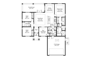 Floor Plan - Main Floor for Farmhouse House Plan #938-142 - 4 bed, 2 bath