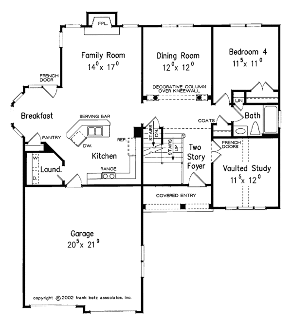 House Design - Country Floor Plan - Main Floor Plan #927-696