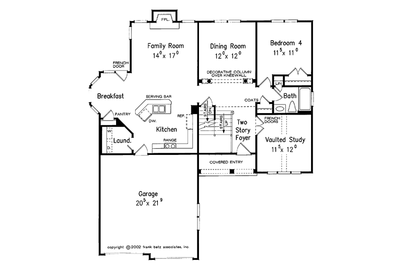 Home Plan - Floor Plan - Main Floor for Country House Plan #927-696 - 4 bed, 3 bath