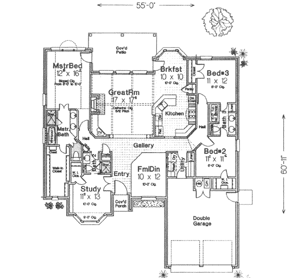 European Floor Plan - Main Floor Plan #310-412