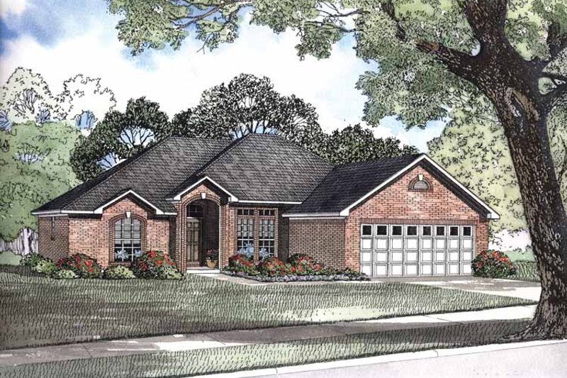 Home Plan - Traditional Exterior - Front Elevation Plan #17-2883