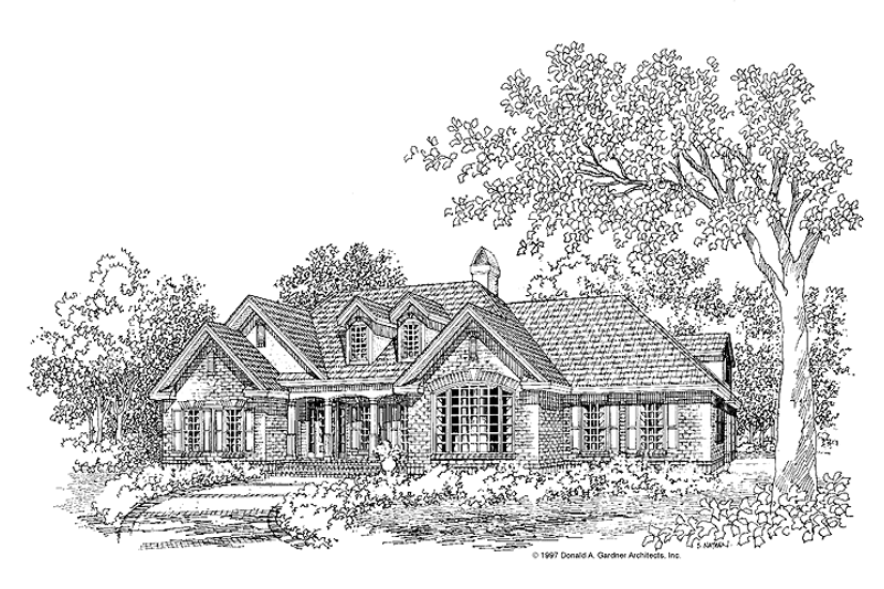 House Plan Design - Ranch Exterior - Front Elevation Plan #929-323