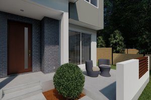 Exterior - Outdoor Living for Contemporary House Plan #126-274 - 3 bed, 2.5 bath