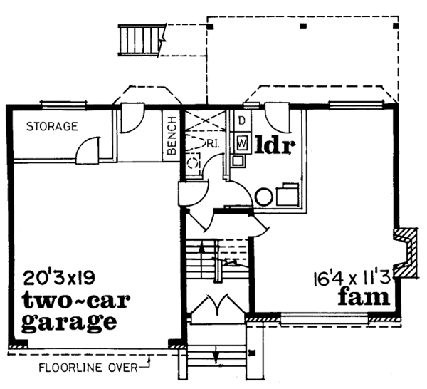 House Plan Design - Contemporary Floor Plan - Main Floor Plan #47-713