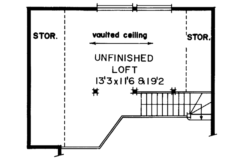 House Design - Floor Plan - Other Floor for Contemporary House Plan #47-653 - 1 bed, 1 bath