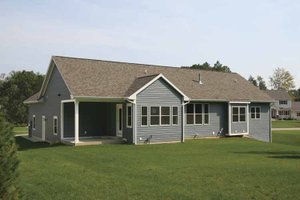 Exterior - Rear Elevation for Craftsman House Plan #928-164 - 2 bed, 2.5 bath