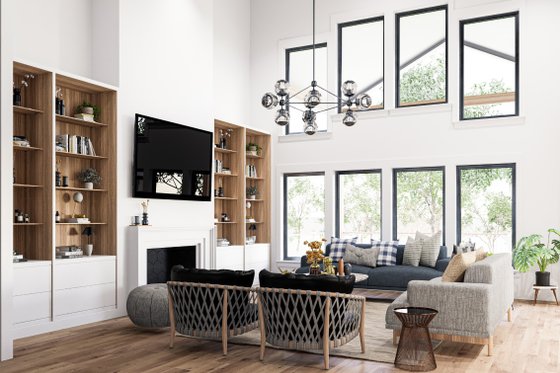 Interior - Dining Room for Modern House Plan #1089-18 - 4 bed, 2.5 bath