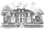 Classical Style House Plan - 4 Beds 4.5 Baths 3501 Sq/Ft Plan #930-277 