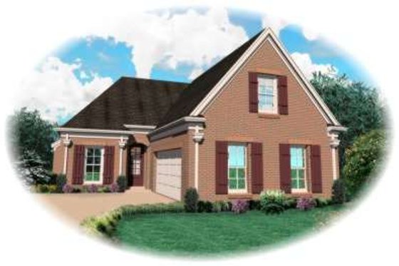 Exterior - Front Elevation for Traditional House Plan #81-930 - 3 bed, 2.5 bath