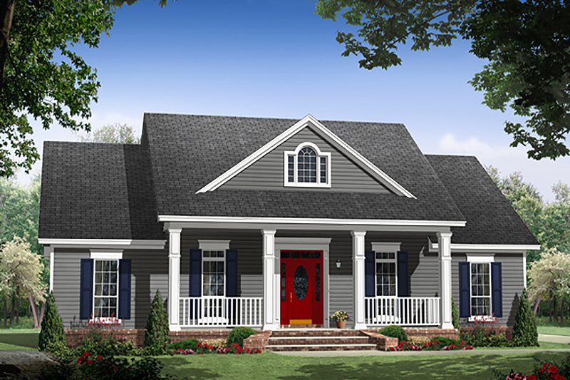 Dream House Plan - Country Exterior - Front Elevation Plan #21-392