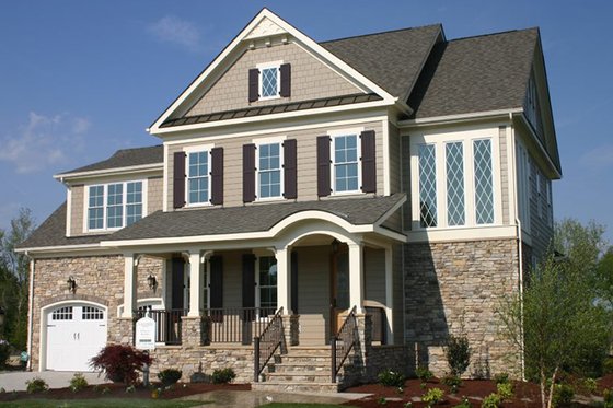 Exterior - Front Elevation 4 for Traditional House Plan #927-938 - 4 bed, 3.5 bath