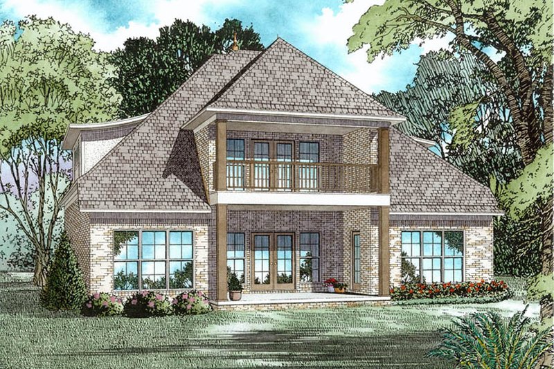 Architectural House Design - Exterior - Rear Elevation for Tudor House Plan #17-3405 - 4 bed, 3 bath