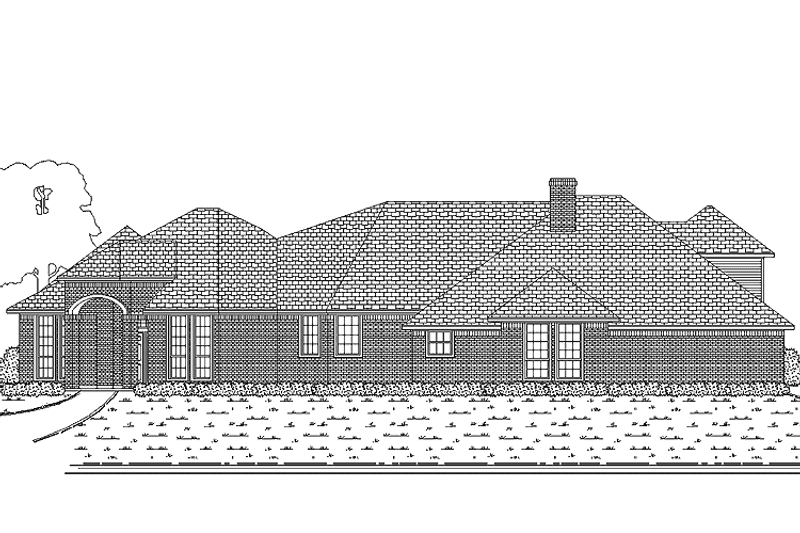 Home Plan - Exterior - Front Elevation 3 for Traditional House Plan #84-725 - 4 bed, 3 bath