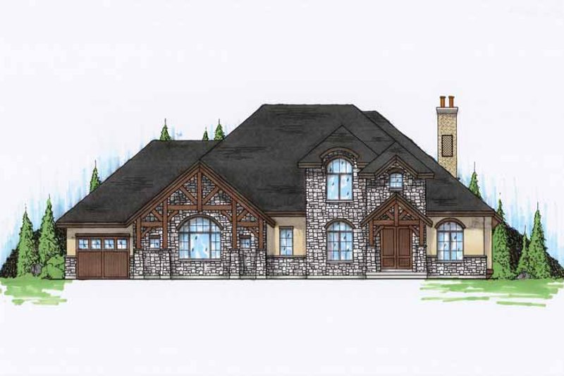 Architectural House Design - Craftsman Exterior - Front Elevation Plan #945-74