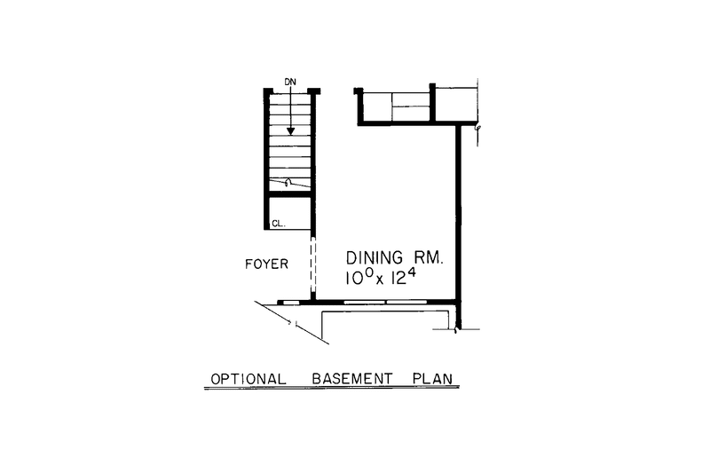 House Plan Design - Floor Plan - Other Floor for Ranch House Plan #72-741 - 3 bed, 2 bath