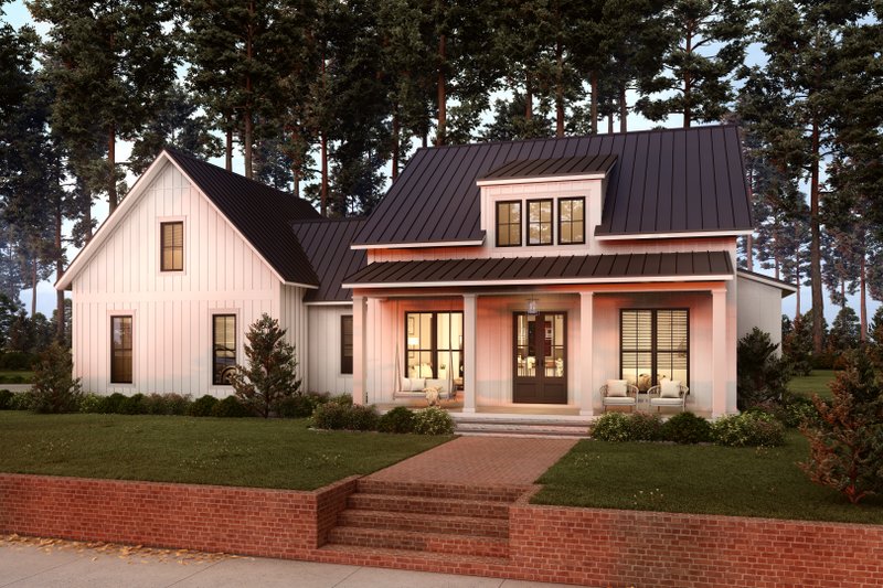 Architectural House Design - Exterior - Front Elevation 7 for Farmhouse House Plan #430-256 - 2 bed, 2 bath