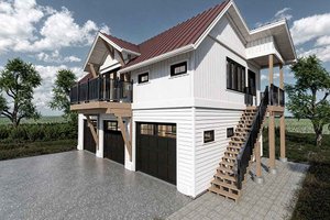 Exterior - Other Elevation 1 for Farmhouse House Plan #1101-51 - 2 bed, 1 bath