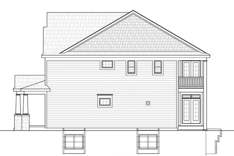 Dream House Plan - Exterior - Other Elevation for Colonial House Plan #20-2248 - 3 bed, 3 bath