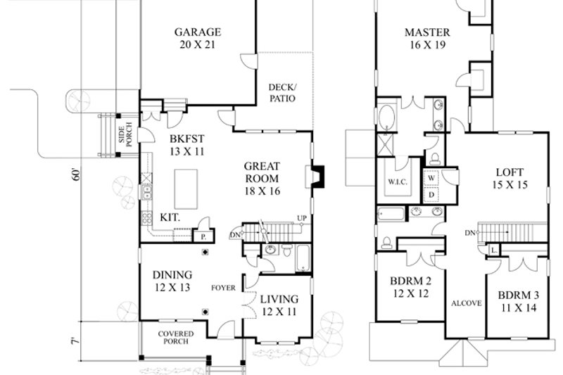 House Plan Design - Exterior - Front Elevation 3 for Colonial House Plan #1053-73 - 4 bed, 3 bath