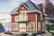 Country Style House Plan - 1 Beds 1.5 Baths 1152 Sq/Ft Plan #23-2165 