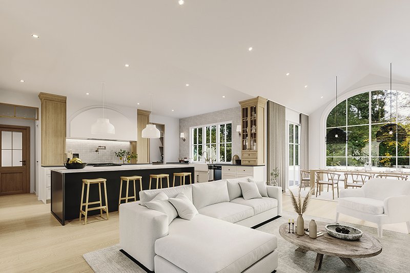 Architectural House Design - Interior - Kitchen for European House Plan #23-2777 - 3 bed, 2.5 bath