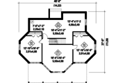 Country Style House Plan - 3 Beds 1 Baths 2520 Sq/Ft Plan #25-4740 Floor 