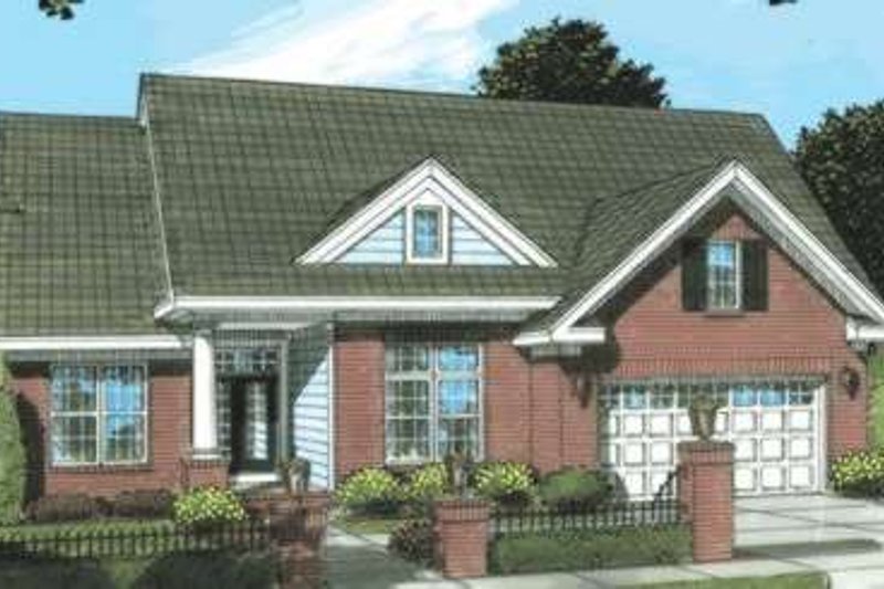 Traditional Style House Plan - 3 Beds 3 Baths 2048 Sq/Ft Plan #20-1873