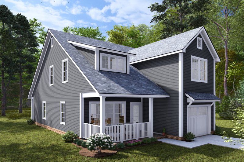 House Design - Exterior - Other Elevation 2 for Cottage House Plan #513-2268 - 4 bed, 2.5 bath
