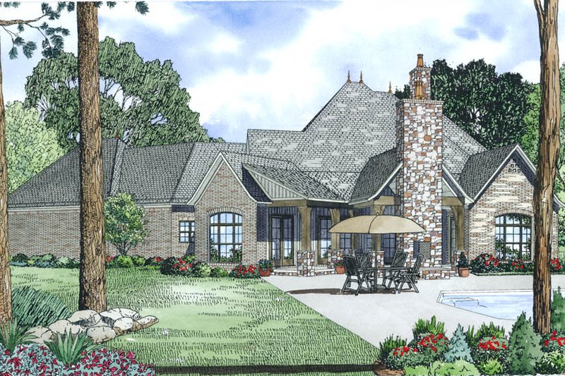 Home Plan - Exterior - Other Elevation 1 for European House Plan #17-2498 - 4 bed, 3.5 bath