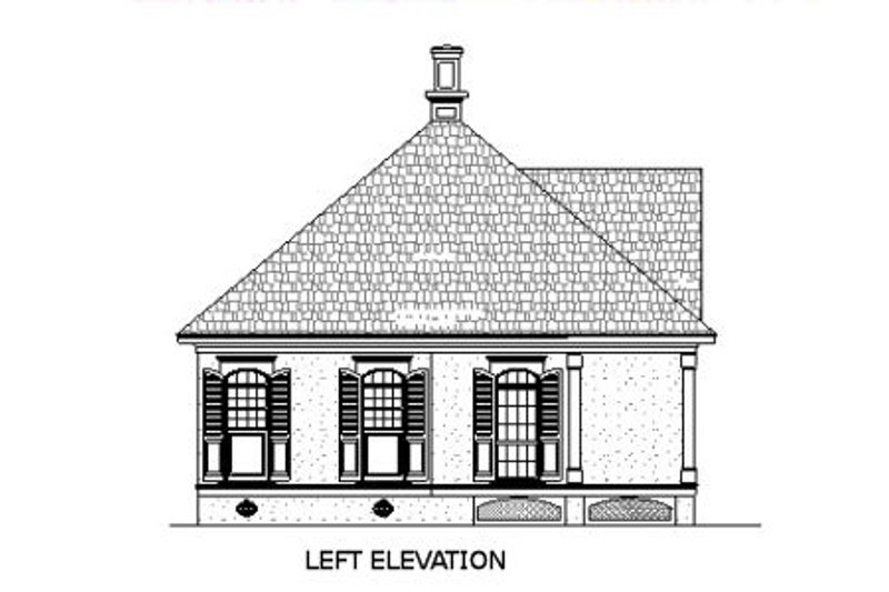 Architectural House Design - Exterior - Other Elevation for Southern House Plan #45-253 - 1 bed, 1 bath