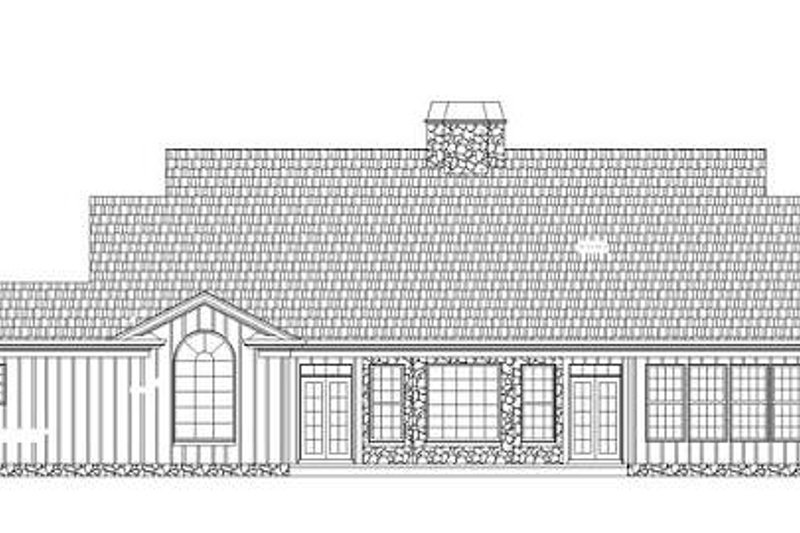 Home Plan - Exterior - Rear Elevation for Colonial House Plan #119-328 - 3 bed, 2 bath