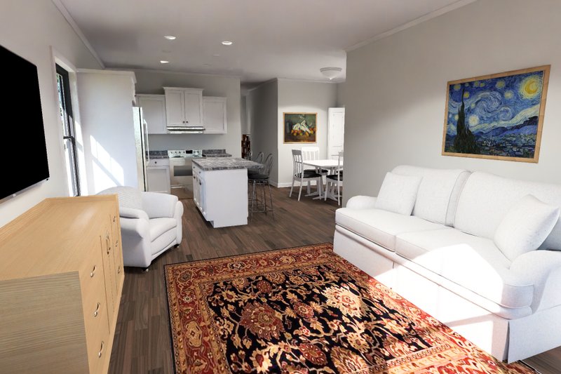 Home Plan - Interior - Family Room 1 for Modern House Plan #513-2476 - 3 bed, 2 bath