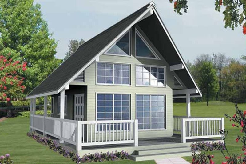Architectural House Design - Traditional Exterior - Front Elevation Plan #118-156