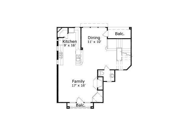 European Floor Plan - Upper Floor Plan #411-683