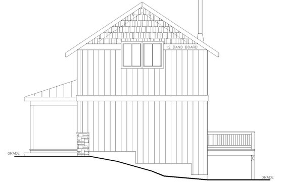 Exterior - Other Elevation 1 for Cottage House Plan #117-994 - 1 bed, 1 bath
