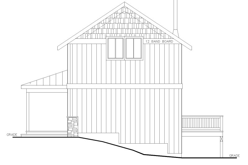 Dream House Plan - Exterior - Other Elevation 1 for Cottage House Plan #117-994 - 1 bed, 1 bath