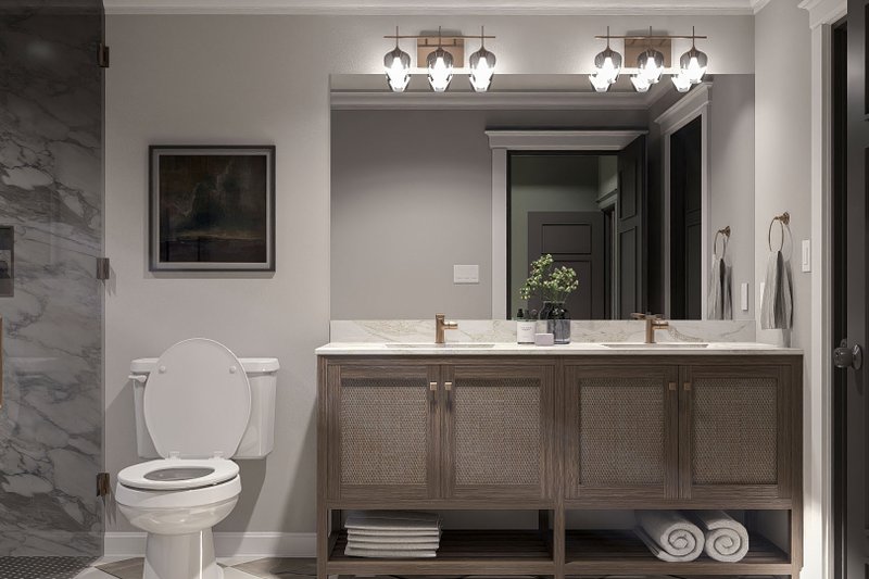 Architectural House Design - Interior - Master Bathroom for Tudor House Plan #455-796 - 3 bed, 2 bath