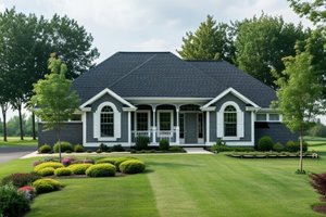 Dream House Plan - Traditional Exterior - Front Elevation Plan #20-2244