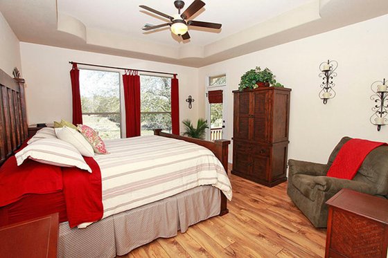Interior - Master Bedroom for Mediterranean House Plan #80-151 - 3 bed, 3 bath