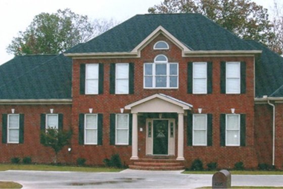 Exterior - Front Elevation for Colonial House Plan #63-290 - 4 bed, 3.5 bath