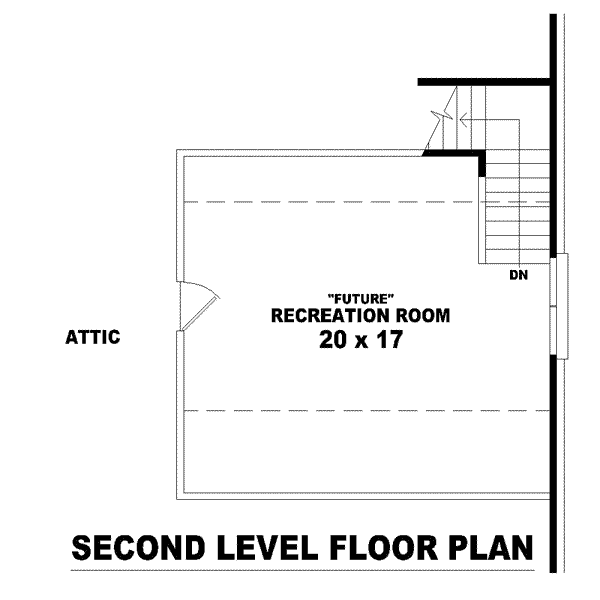 European Floor Plan - Upper Floor Plan #81-1518