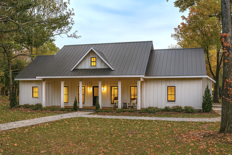 Home Plan - Farmhouse Exterior - Front Elevation Plan #44-297