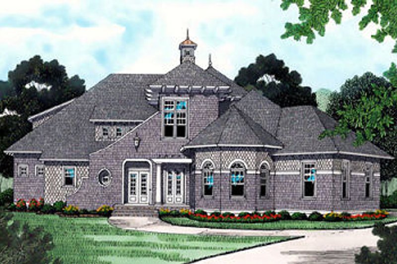 Architectural House Design - European Exterior - Front Elevation Plan #413-119